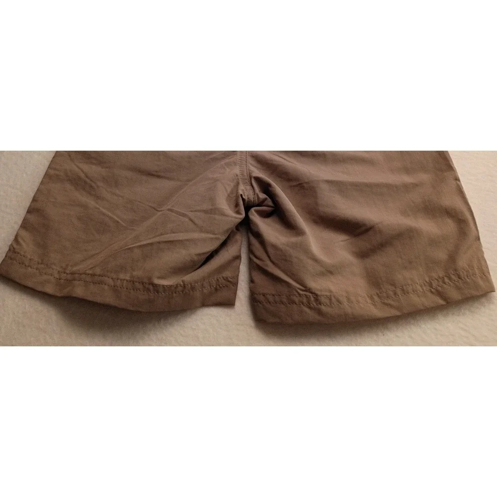 Quick Dry Performance Shorts Men's Tan Khaki Elastic Waist Drawstring Active NWT